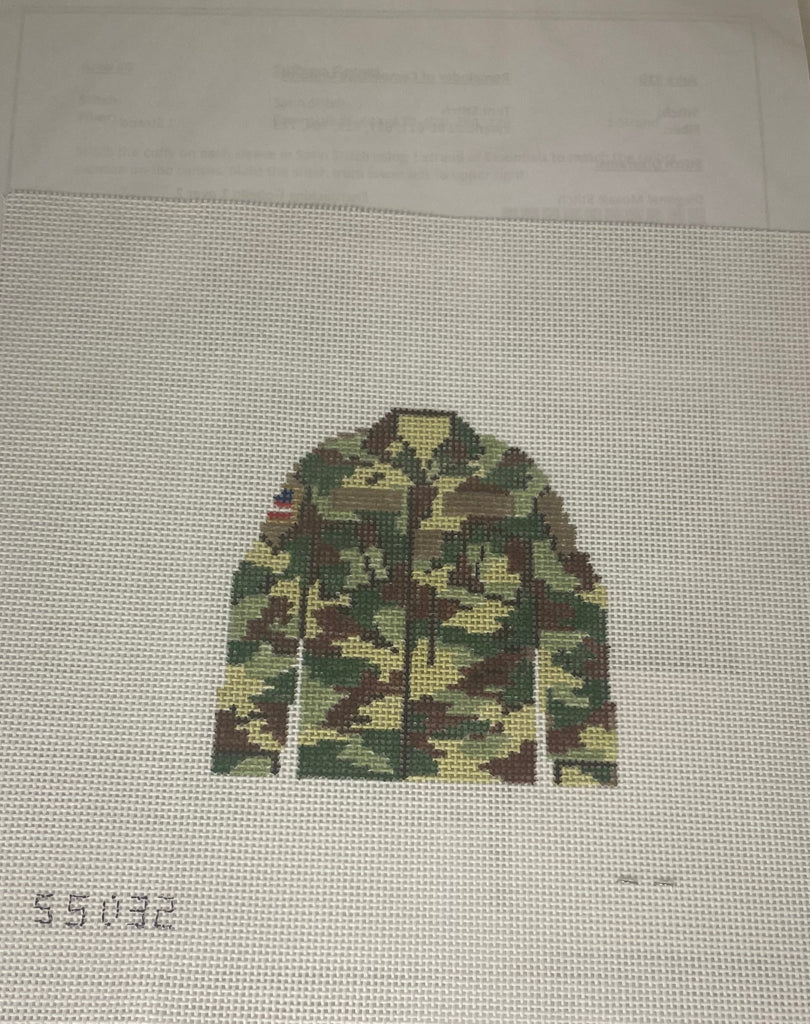* Stitch Style Army Camoflage Blouse with stitchguide- Military Collection