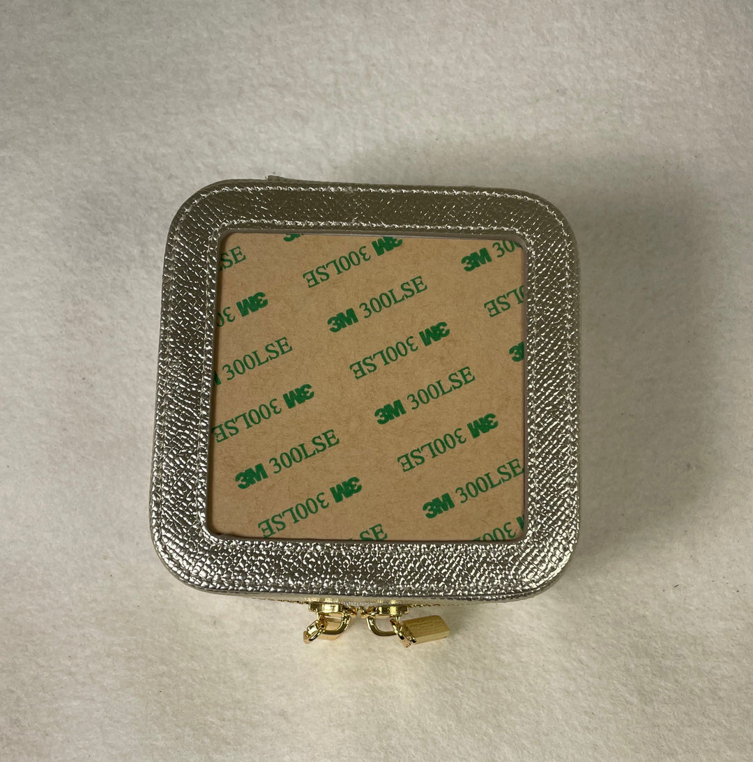 Rachel Barri 4" Jewelry Box (3" window)- Gold Palm