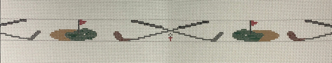 * The Meredith Collection 136HH Crossed Golf Clubs/ Greens Belt