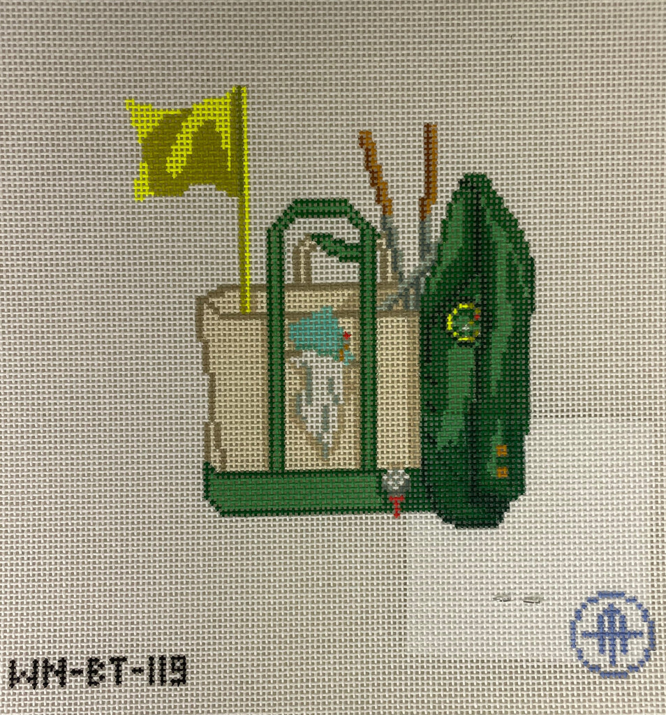 *Wheelhaus Needlepoint BT119- Master's of One Tote - 18 mesh