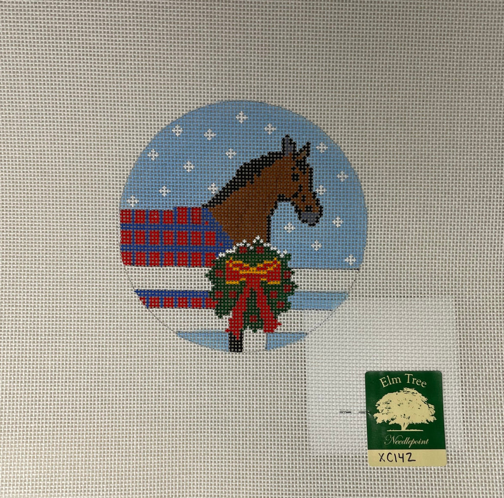 * Elm Tree Needlepoint XC142 Christmas Time in the Field