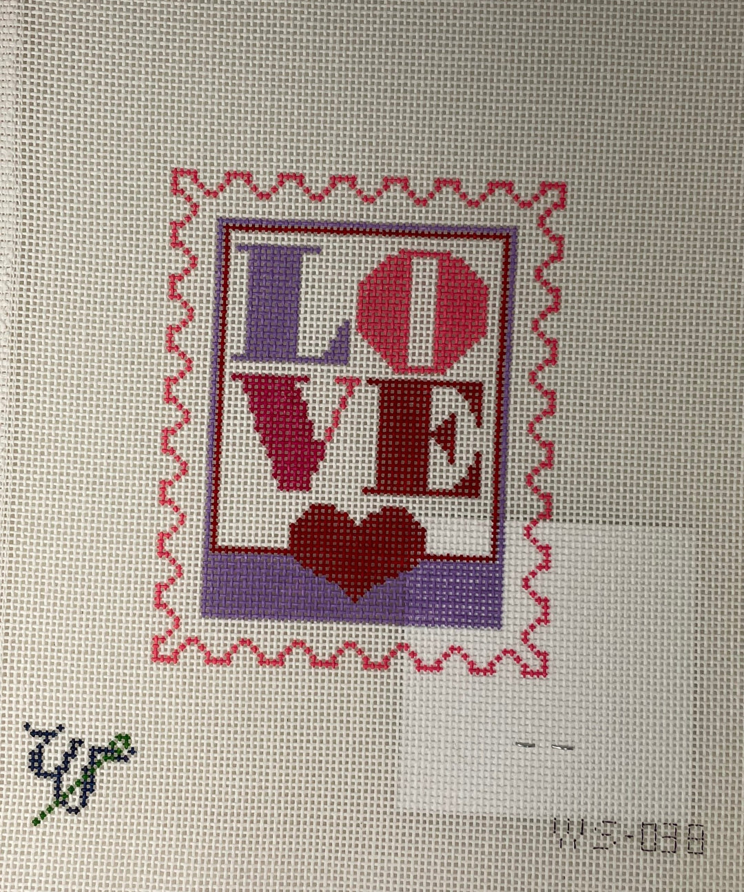 * Wipstitch Needleworks 038 Love Stamp