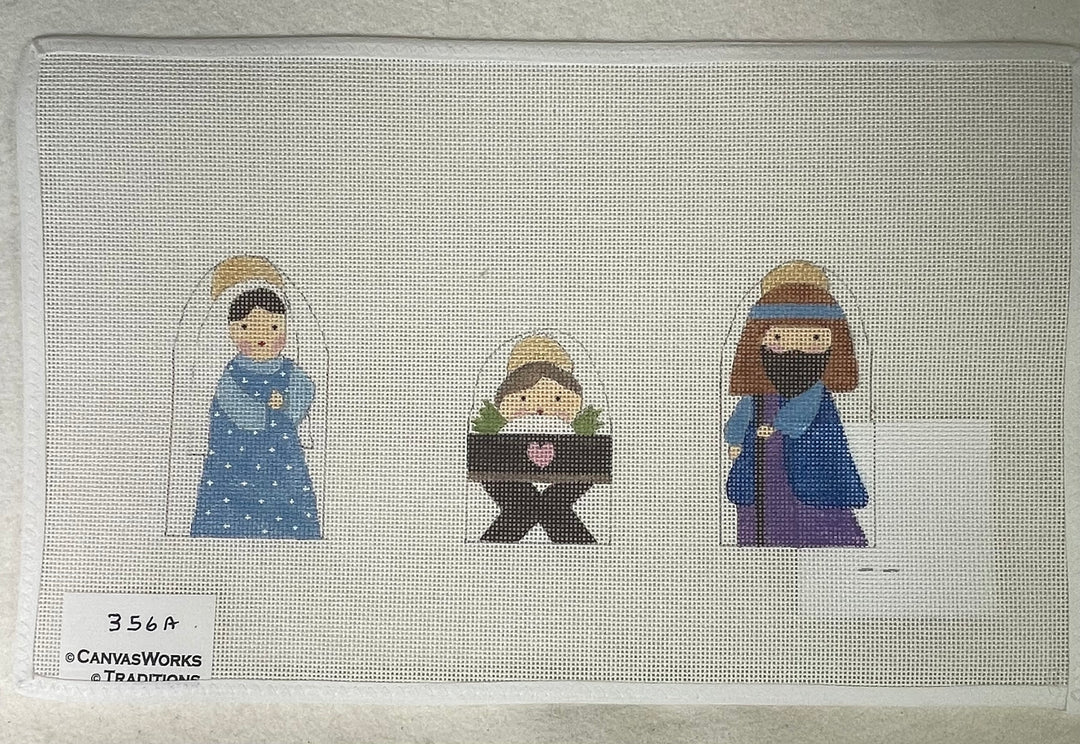 * CanvasWorks Traditions 356A Mary, Joseph and Baby Nativity