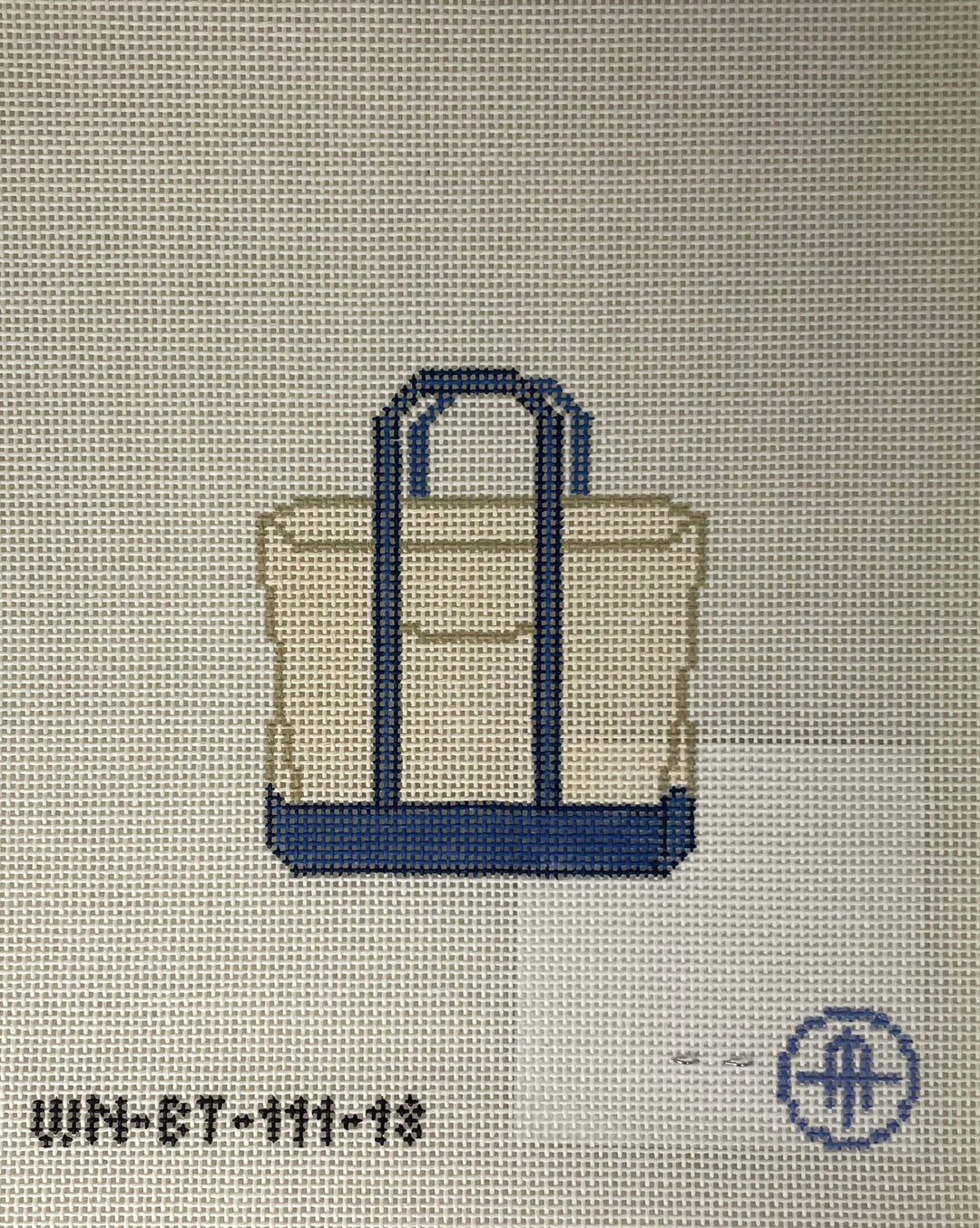 *Wheelhaus Needlepoint BT111- Blue Tote - 18 mesh