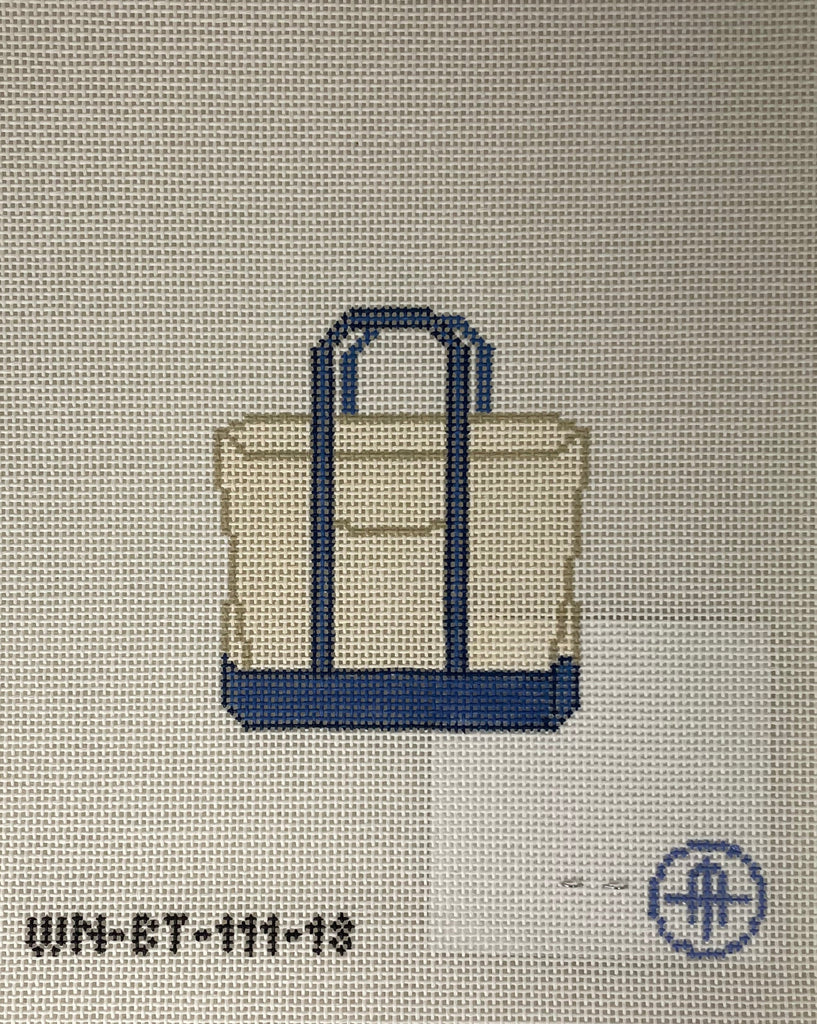 *Wheelhaus Needlepoint BT111- Blue Tote - 18 mesh