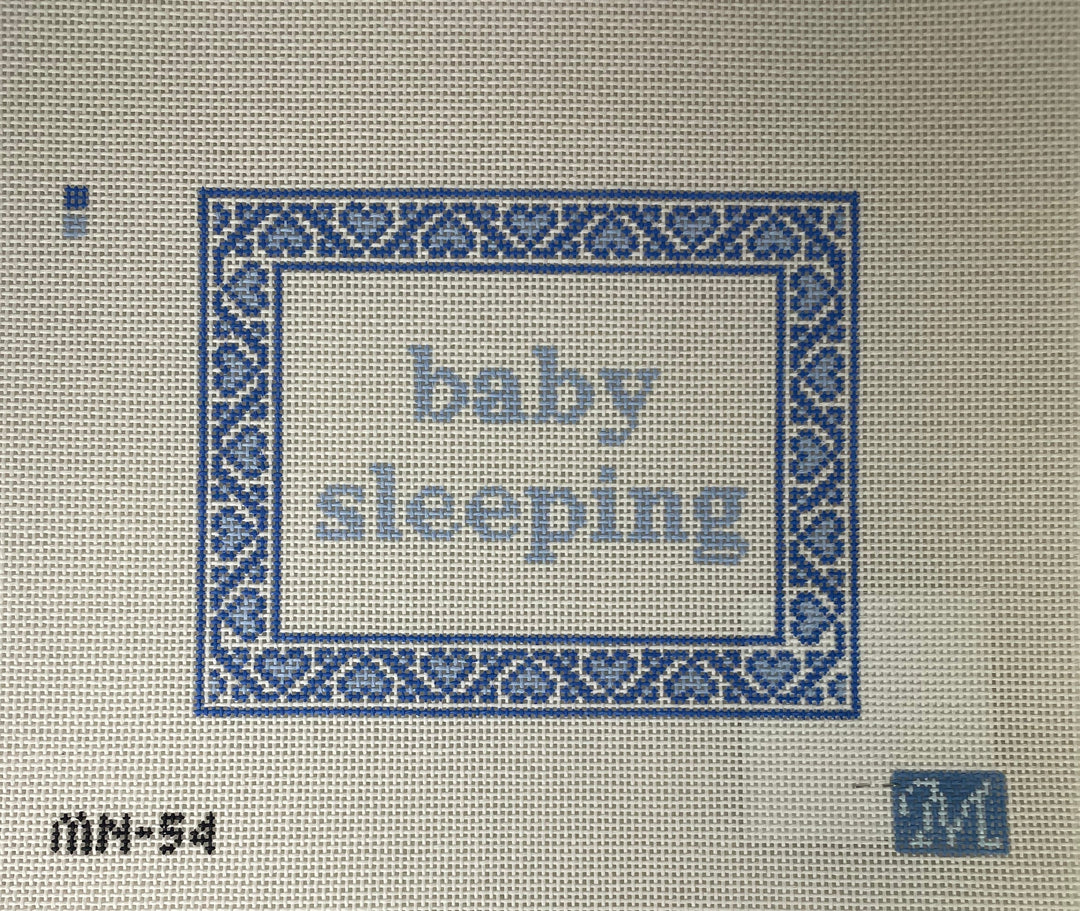 *Maura Nolan Designs MN54 Baby Sleeping- Blue
