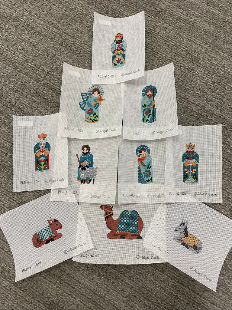 * Abigail Cecile Nativity Set in Teal (10 pieces)