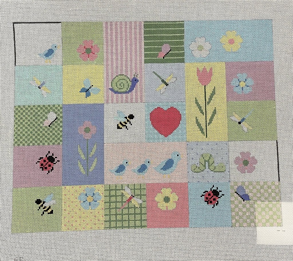 * Susan Roberts Needlepoint 2343 Flower Patches