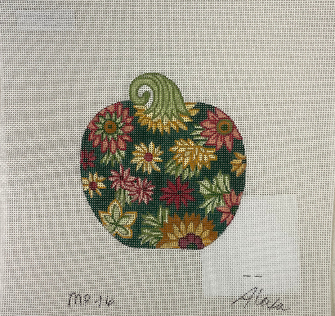 *Alexa Designs MP16 Floral Pumpkin Ornament