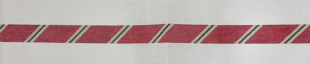 * The Meredith Collection 121dd Diagonal Stripe Red/ Khaki/ Navy 13m