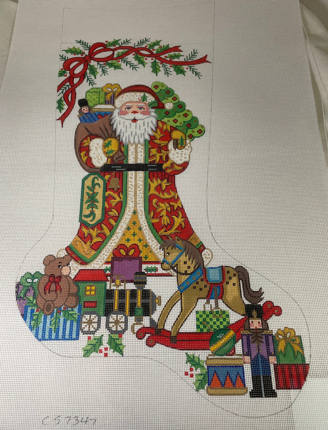 *Alexa Designs CS7347 Christmas Stocking Santa with Toys