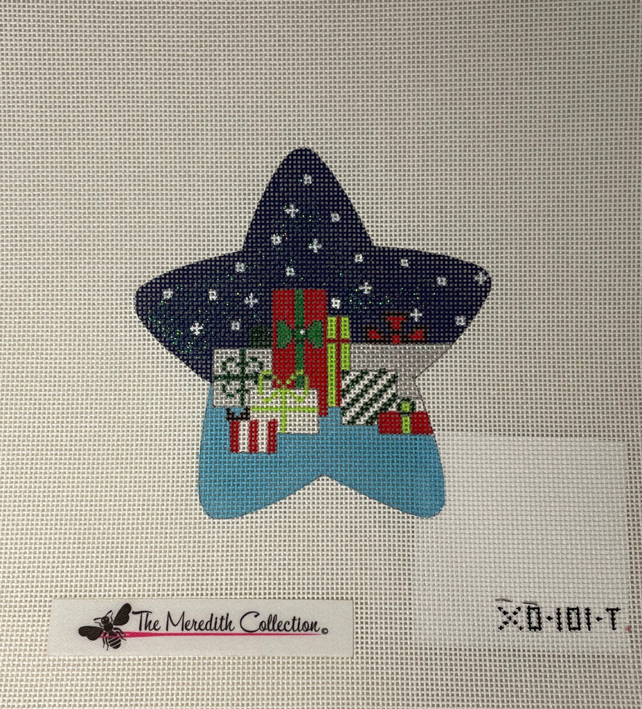 * Meredith Collection XO101T Star with Gifts ornament