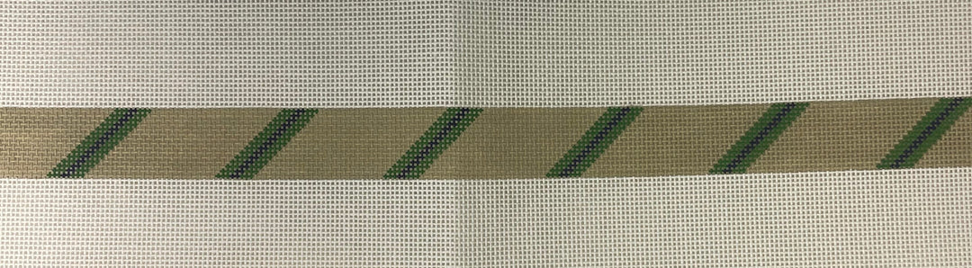 * The Meredith Collection 121cc Diagonal Stripe Khaki/ Green/ Navy 13m