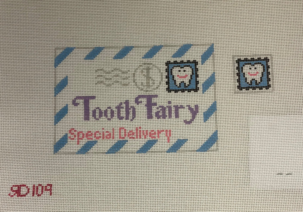 *Rachel Donley Needlepoint RD109 Mini Tooth Fairy Letter