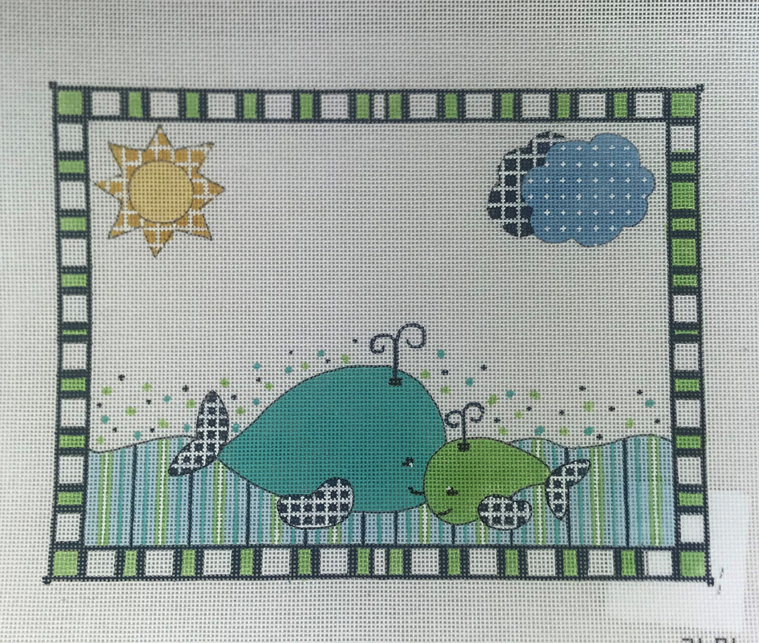 *SALE Alice Peterson Company Mama & Baby Whales