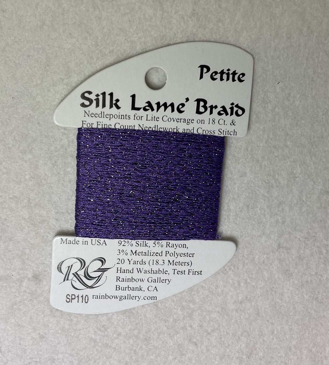 Petite Silk Lame Braid SP110 Dark Violet