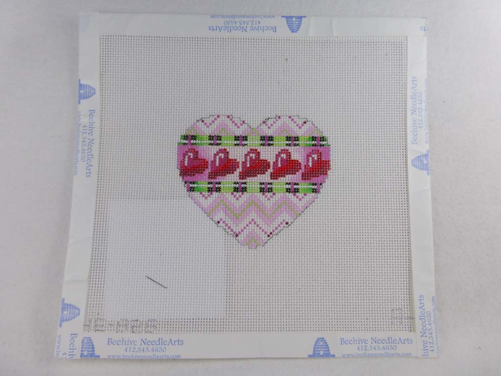 Associated Talents HE826 Chevron/Diagonal Heart