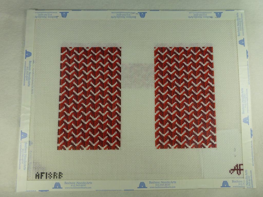 * Anne Fisher Needlepoint AF18RB Pattern Clutch Back