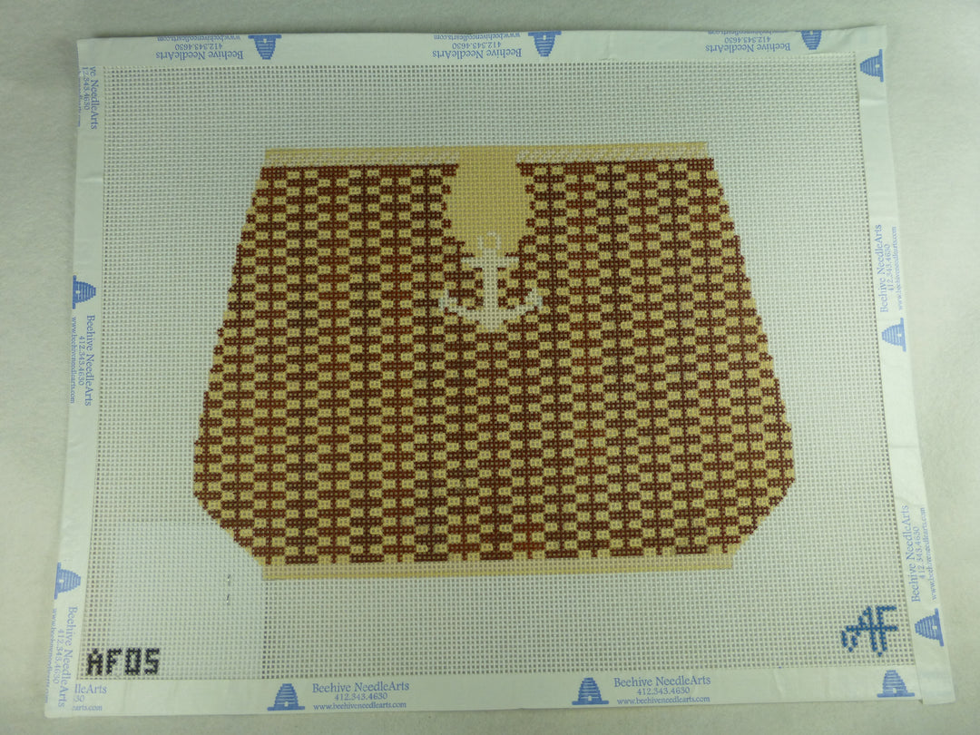 Anne Fisher Needlepoint AF05 Large Nantucket Basket