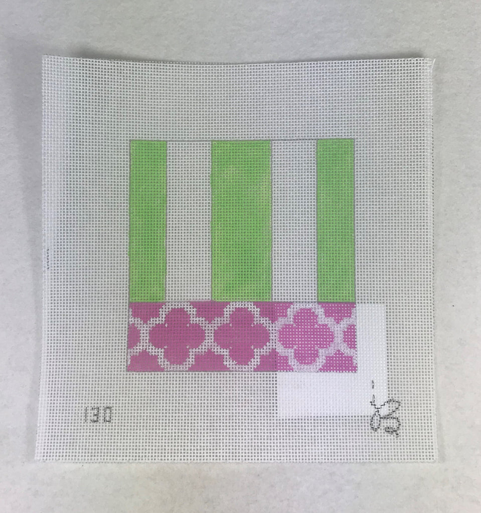 Beth Gantz Designs 130PA Pink/Aqua Stripes