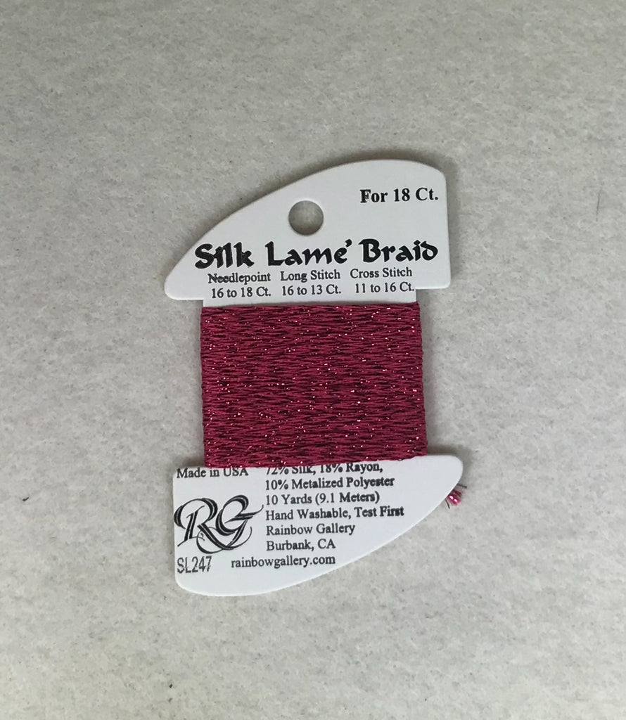 Silk Lame Braid SL247 Paris Pink