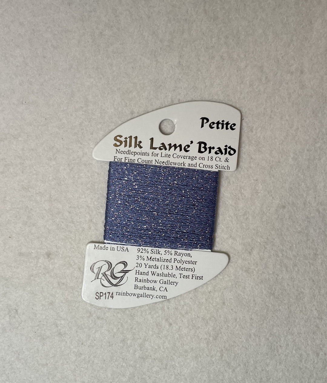 Petite Silk Lame Braid SP174 Periwinkle