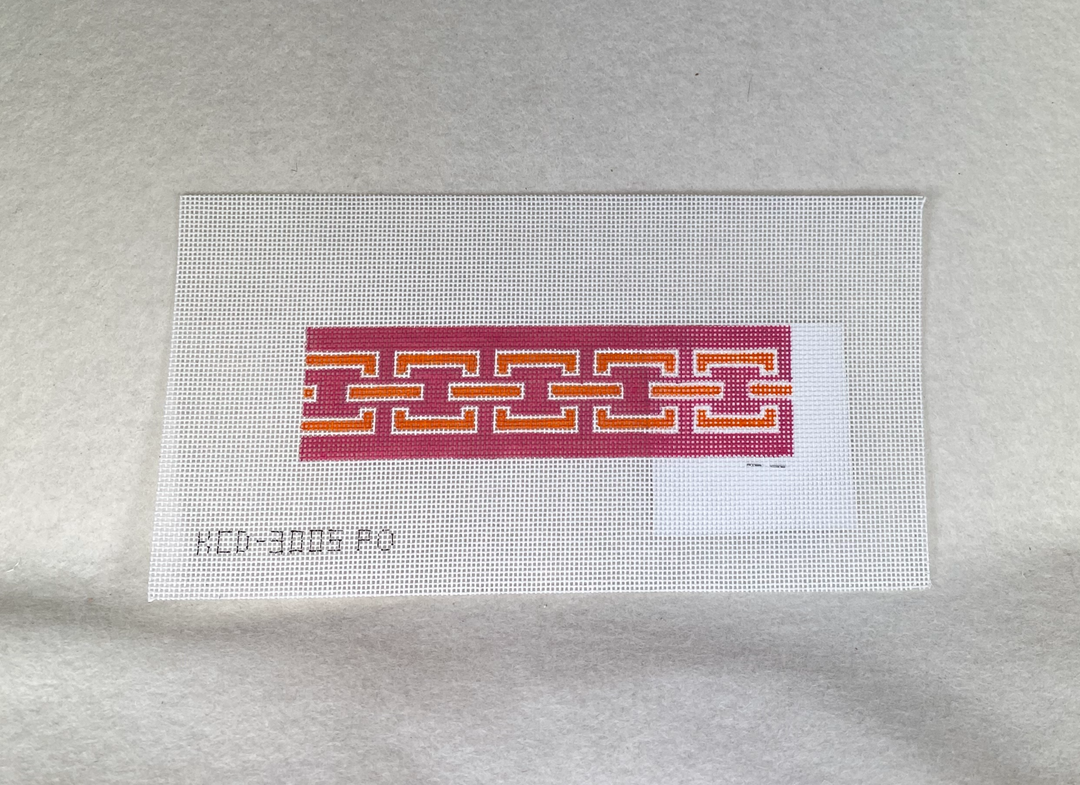 SCT Designs KCD3005POPO1 Pink and Orange Key Fob