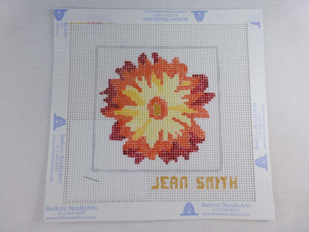 Jean Smith's Design 118C-3 Floral Friends Coaster