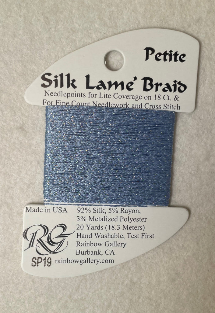 Petite Silk Lame Braid SP19 Antique Blue