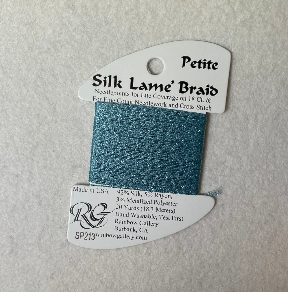 Petite Silk Lame Braid SP213 Dusty Turquoise