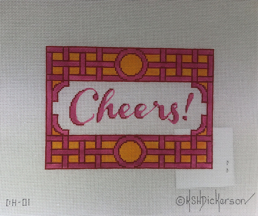 * Kate Dickerson Needlepoint DH-01 Cheers!