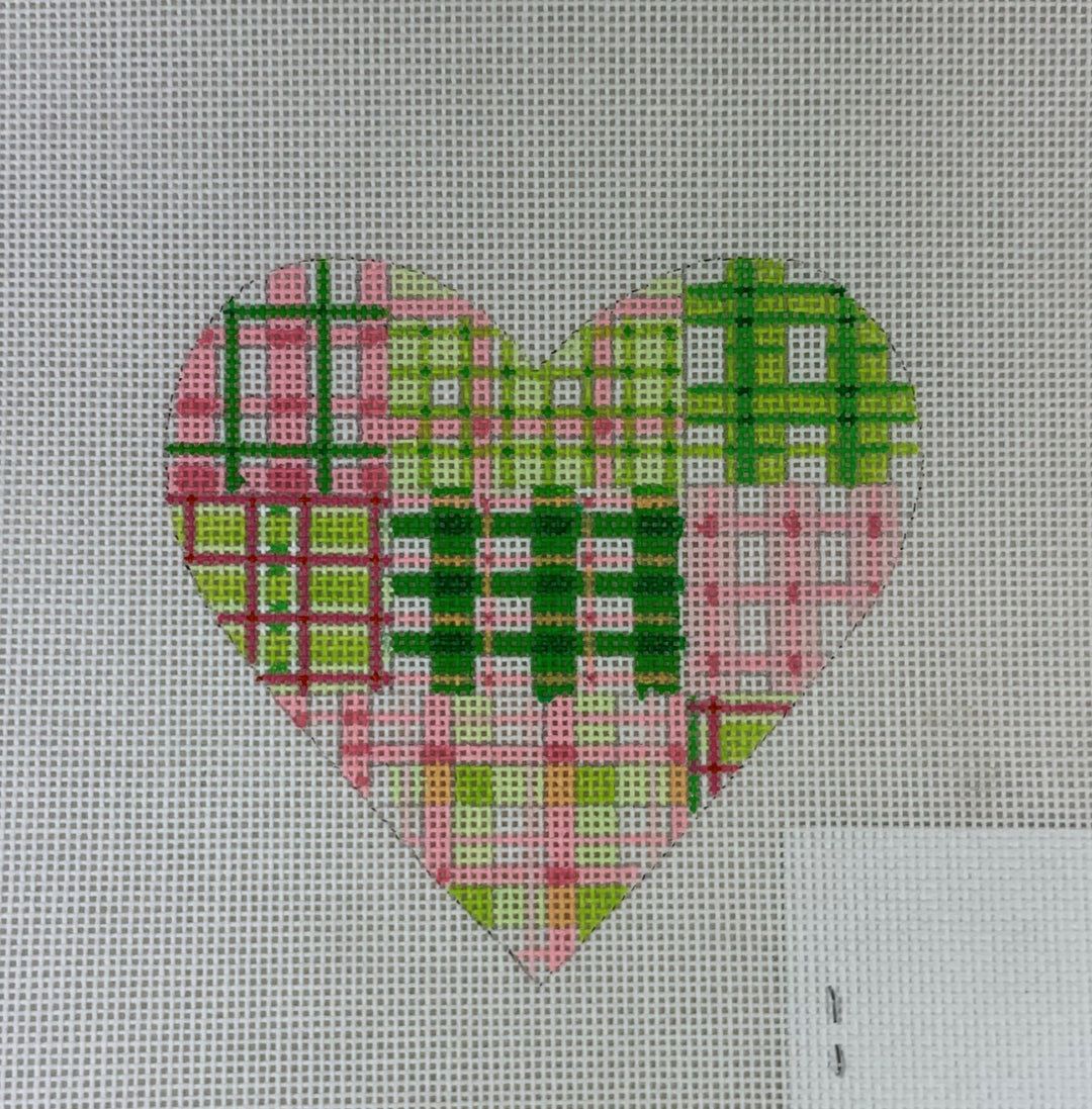 * Kate Dickerson Needlepoint OM - 03 Patchwork Heart