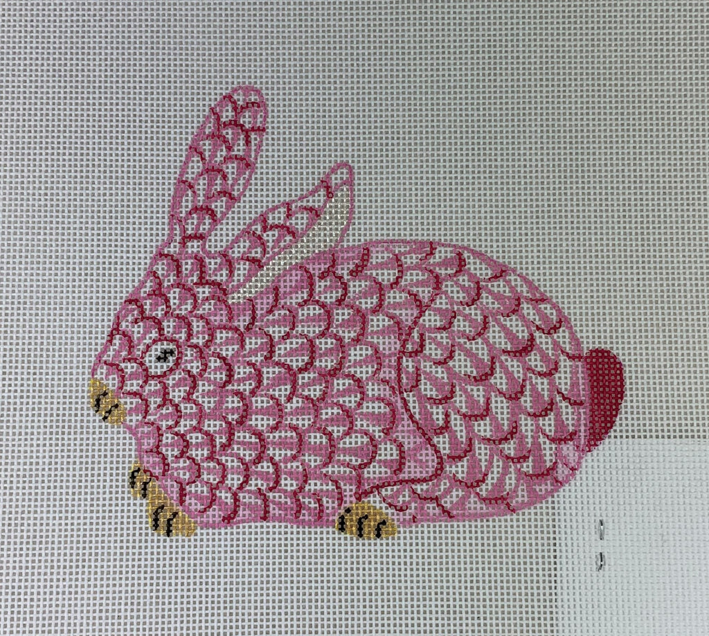 Kate Dickerson Needlepoint OM- 146 Crouching Bunny