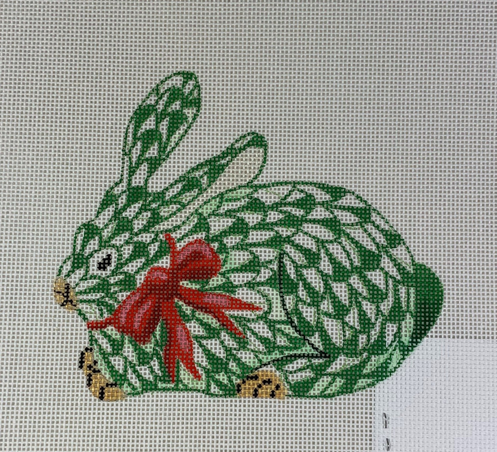 Kate Dickerson Needlepoint XM- 92 Crouching Bunny