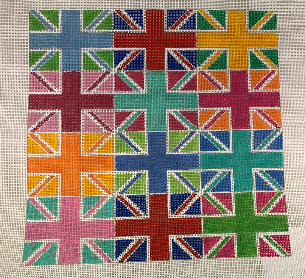 Kate Dickerson 214 Union Jack Multi Color Blocks