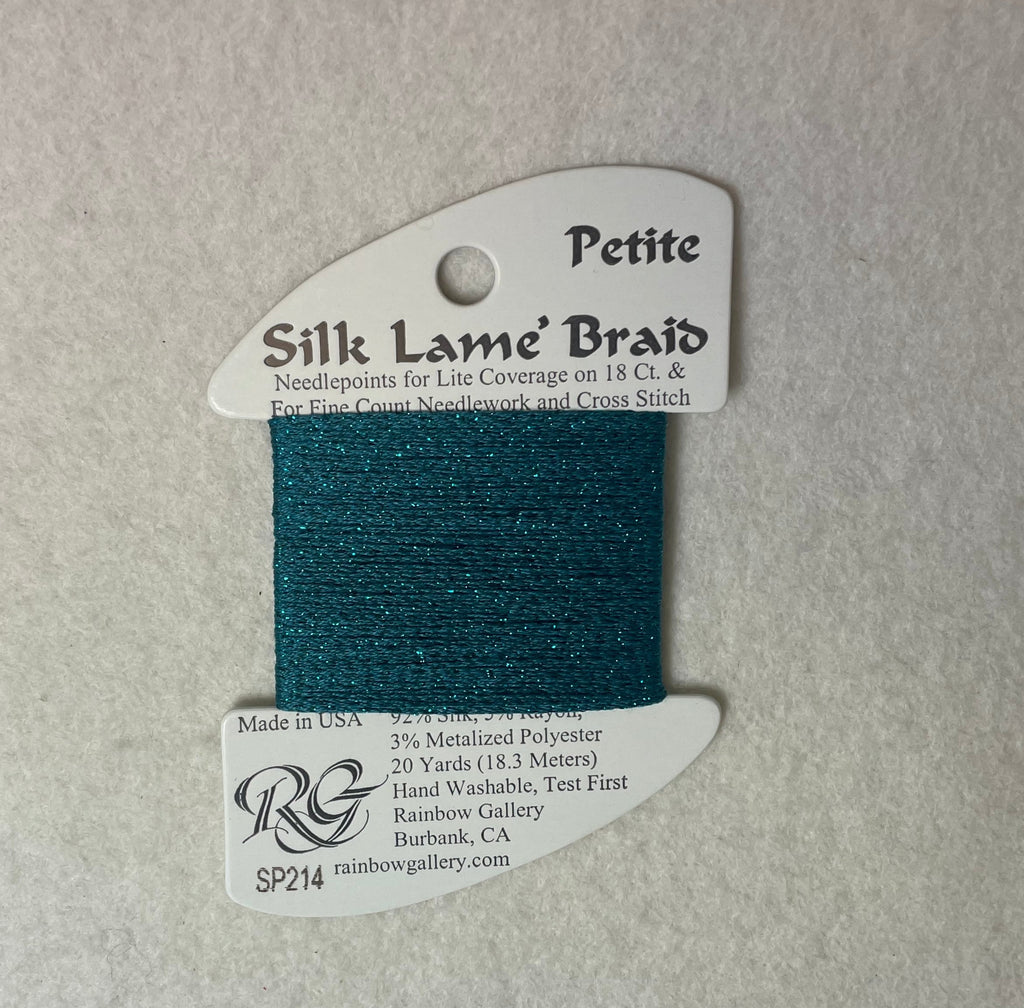 Petite Silk Lame Braid SP214 Lake Blue