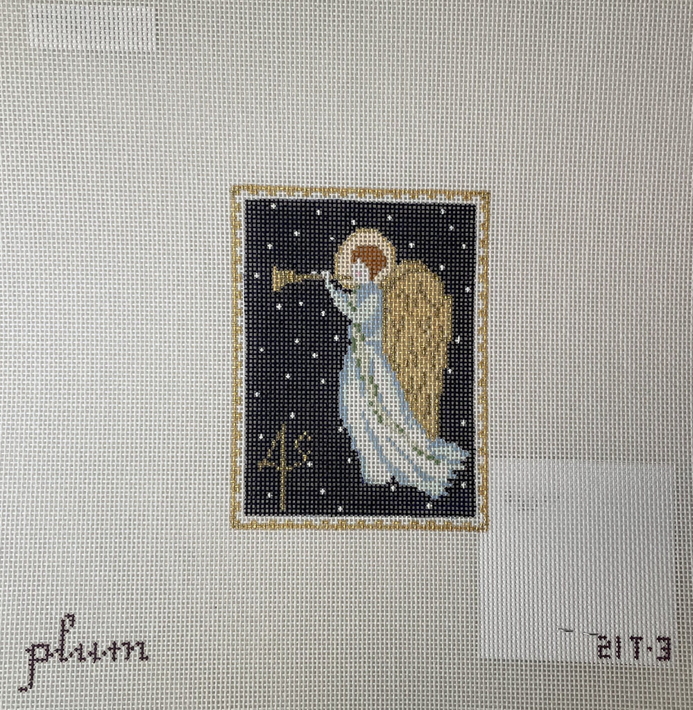 The Plum Stitchery 21T-3 Vintage Stamp Collection- Angel