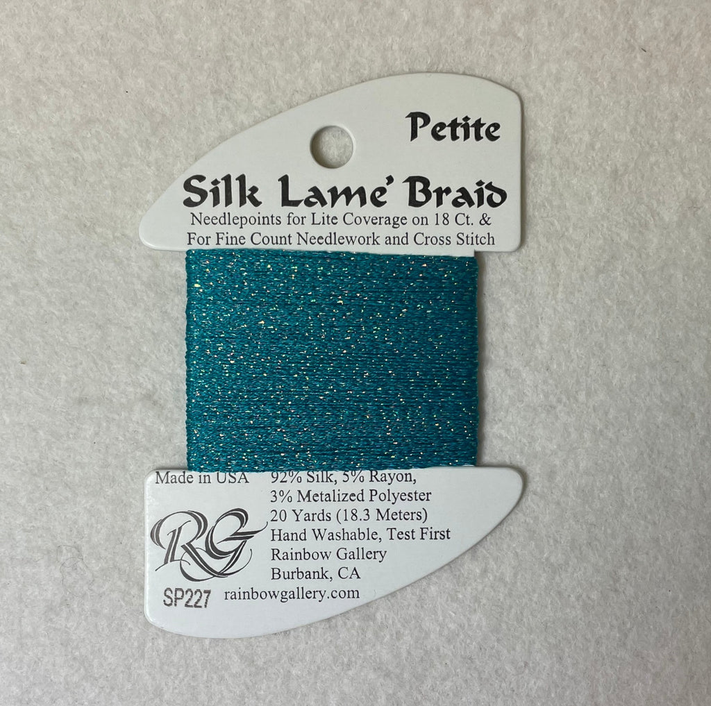 Petite Silk Lame Braid SP227 Aruba Blue