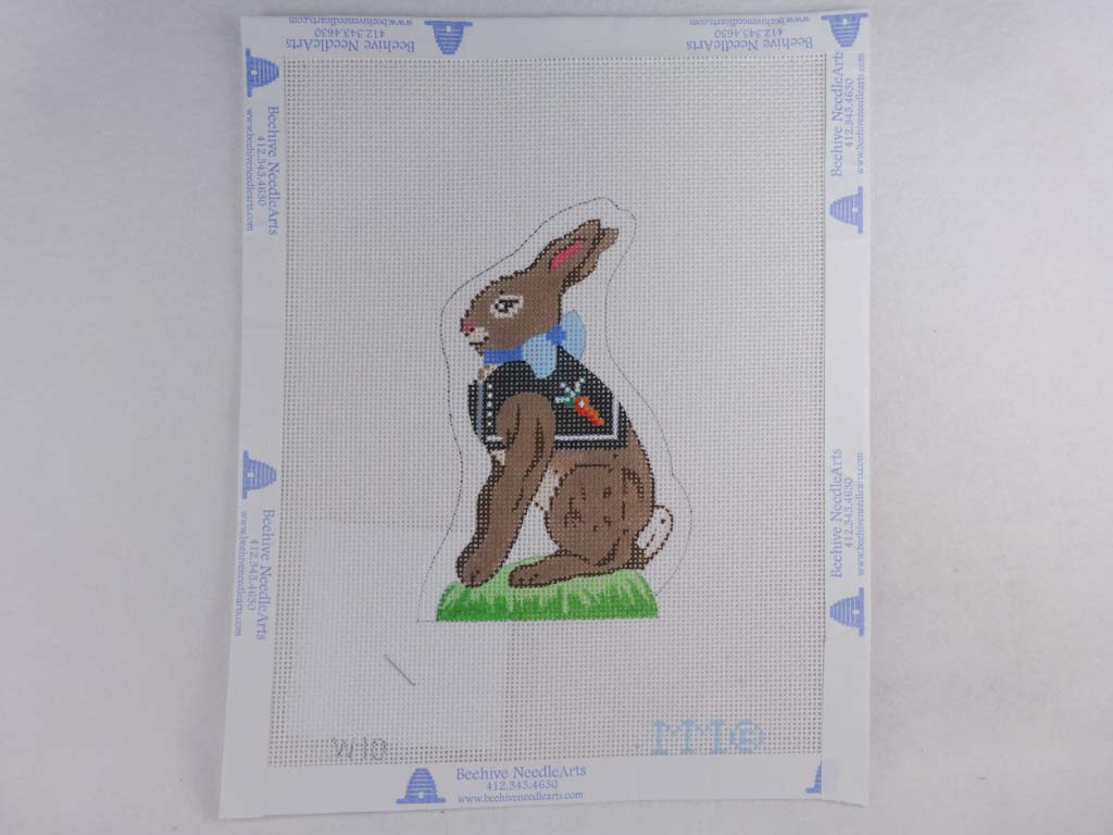 MM Designs Needlepoint W10 Brown Bunny