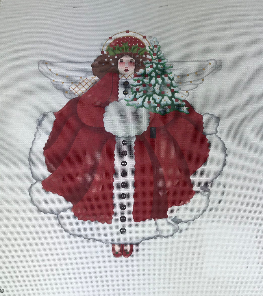 Melissa Shirley 2052 Snowy Red Angel (two sided)