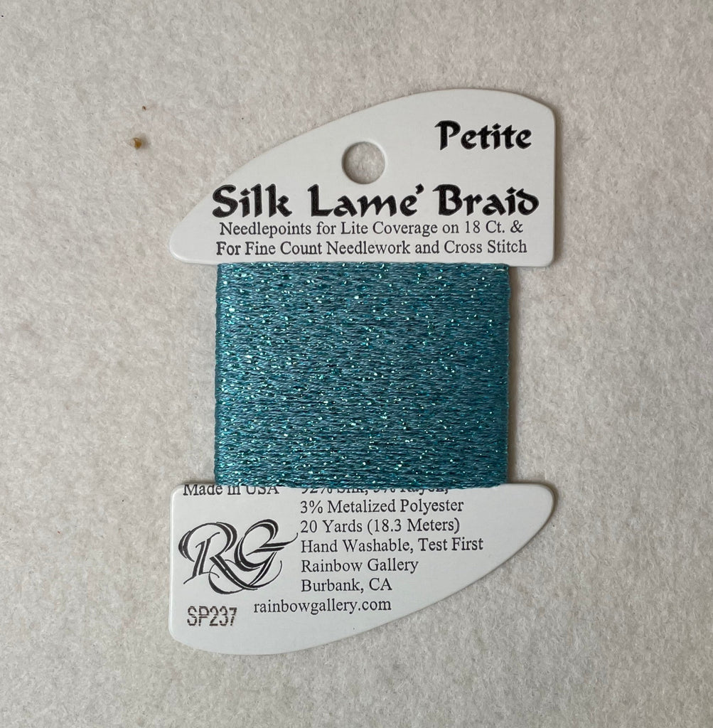 Petite Silk Lame Braid SP237 Aqua Bay