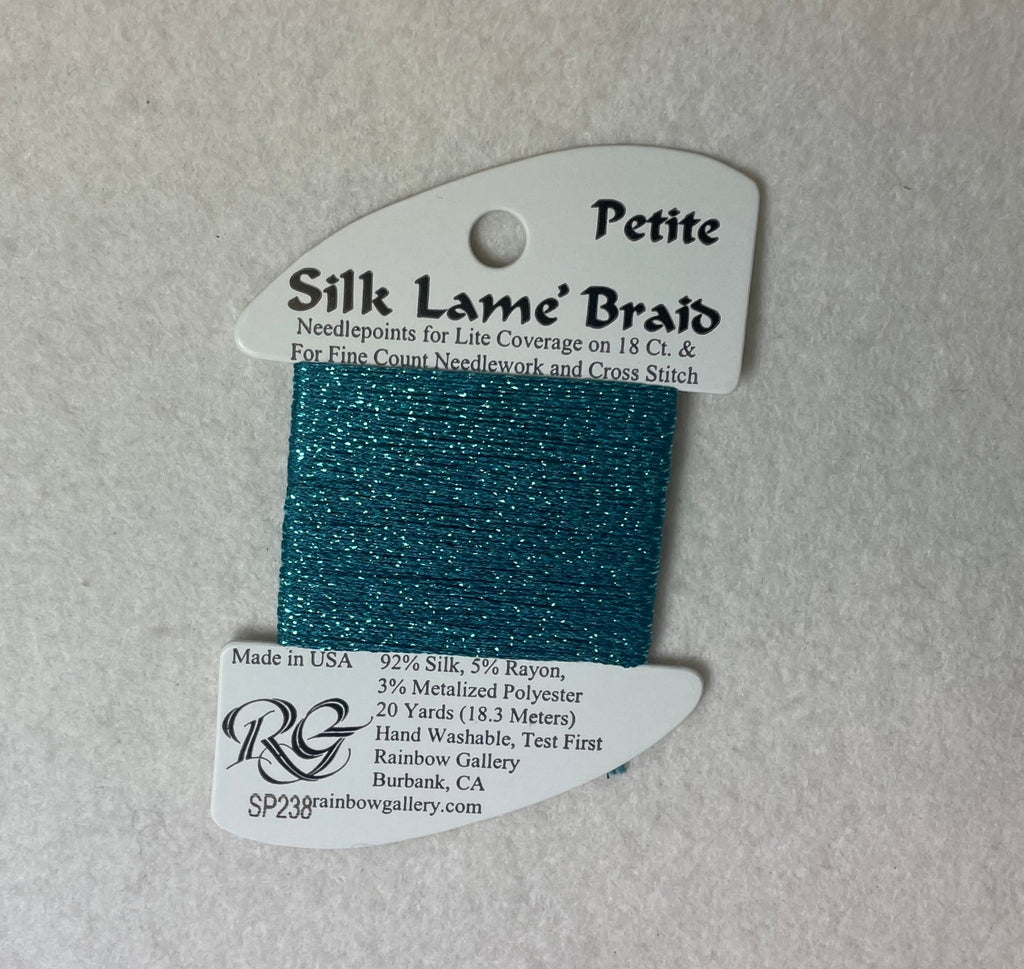 Petite Silk Lame Braid SP238 Teal Zeal