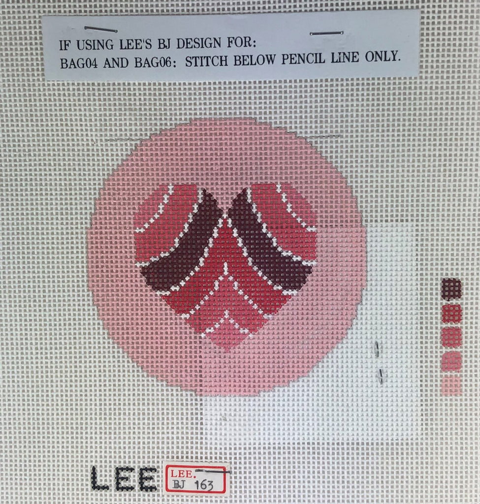 Lee's Needle Arts BJ 163 Striped Heart