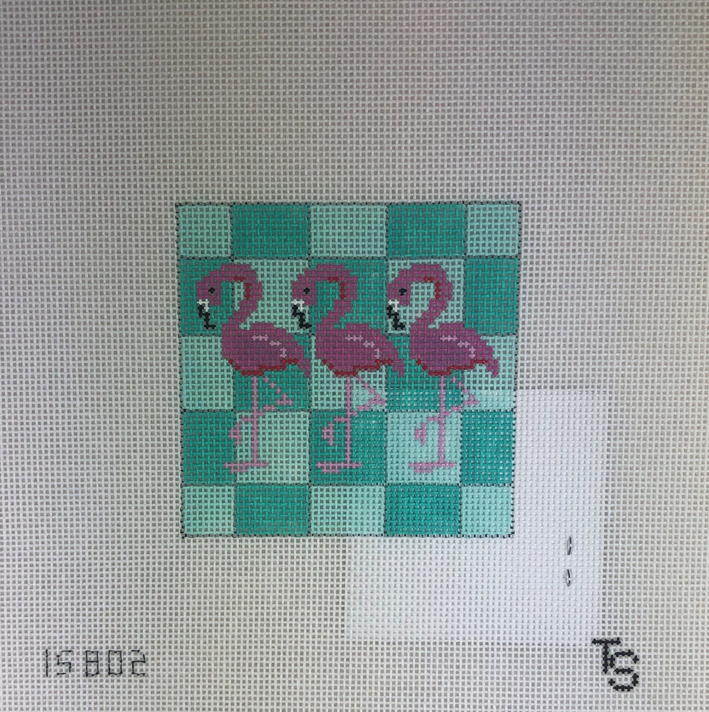 Two Sisters Needlepoint IS802 Flamingo Insert