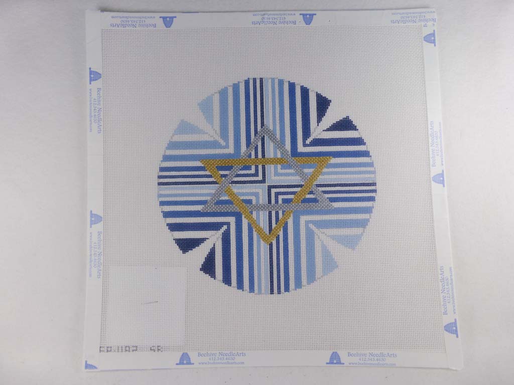 Susan Roberts Needlepoint Design, Inc. Blue Stripe with Star