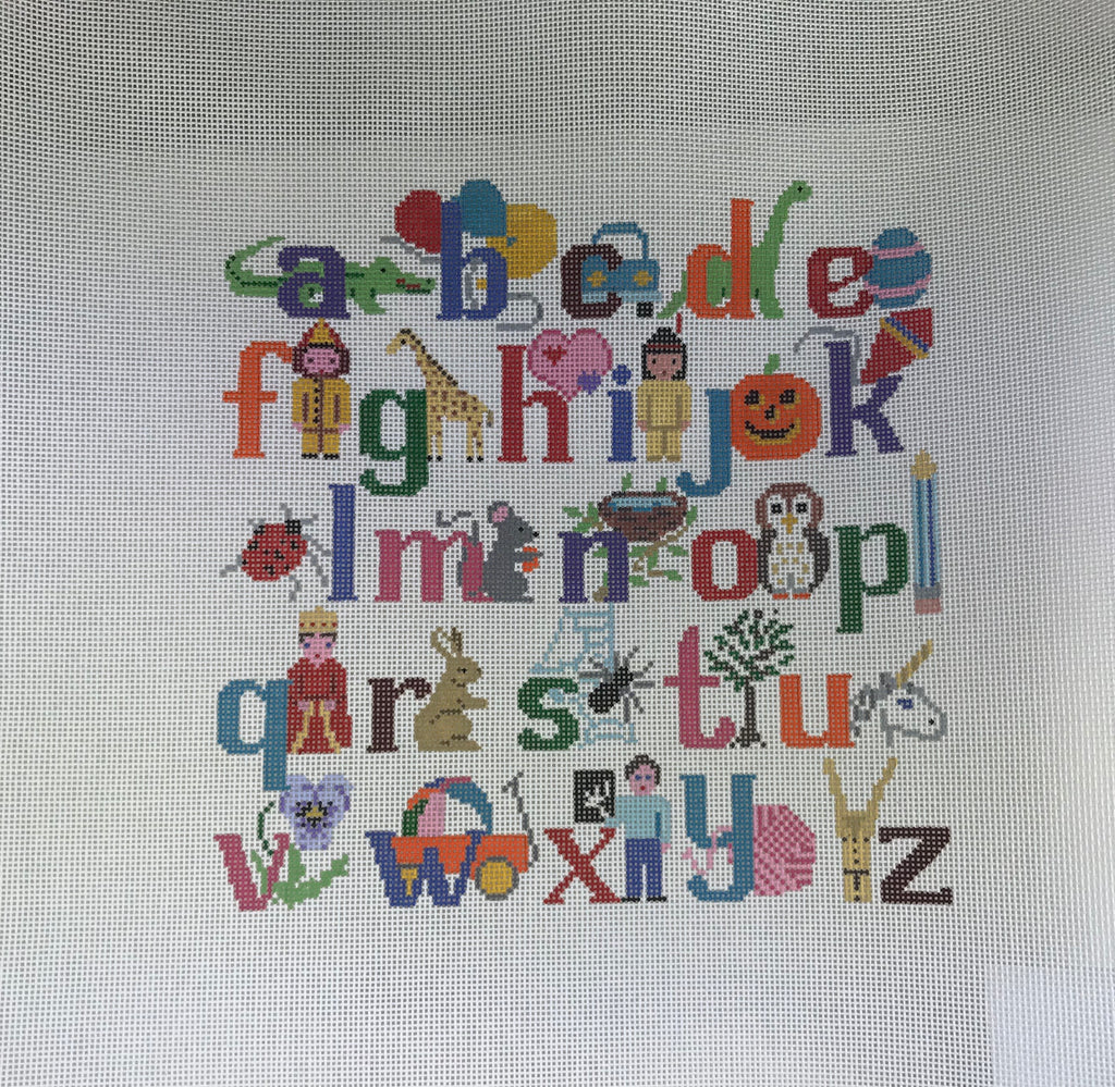 * Susan Roberts Needlepoint Designs 1307 SR Alphabet with Character