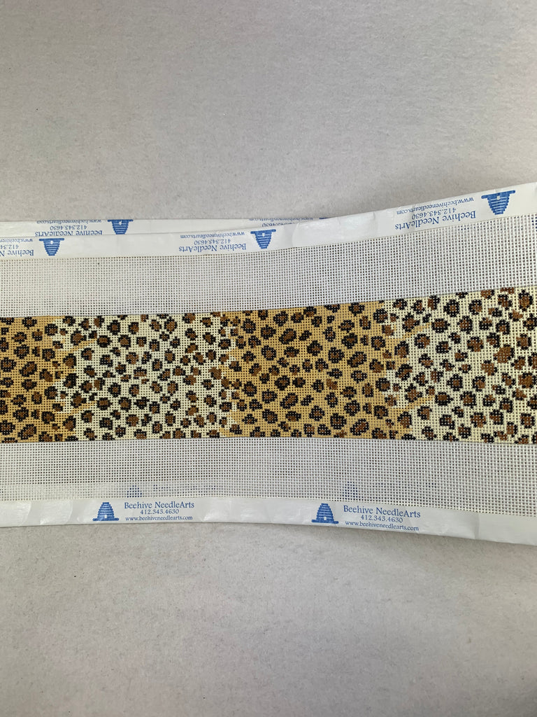 Leopard Wide Belt/Purse Strap - Viola