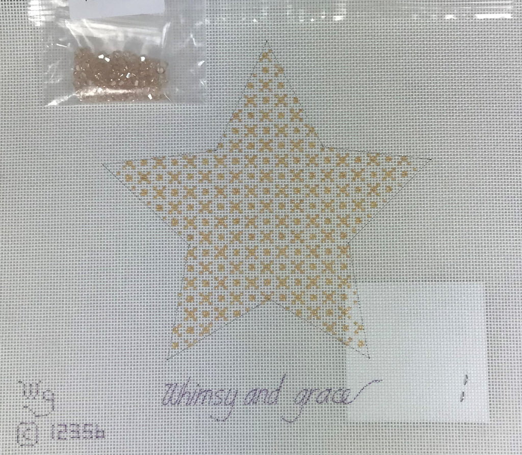 Whimsy and Grace WG 12356 Star - Gold and Crystal