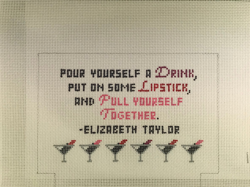 Kimberly Ann Needlepoint MB 08 Pour Yourself a Drink