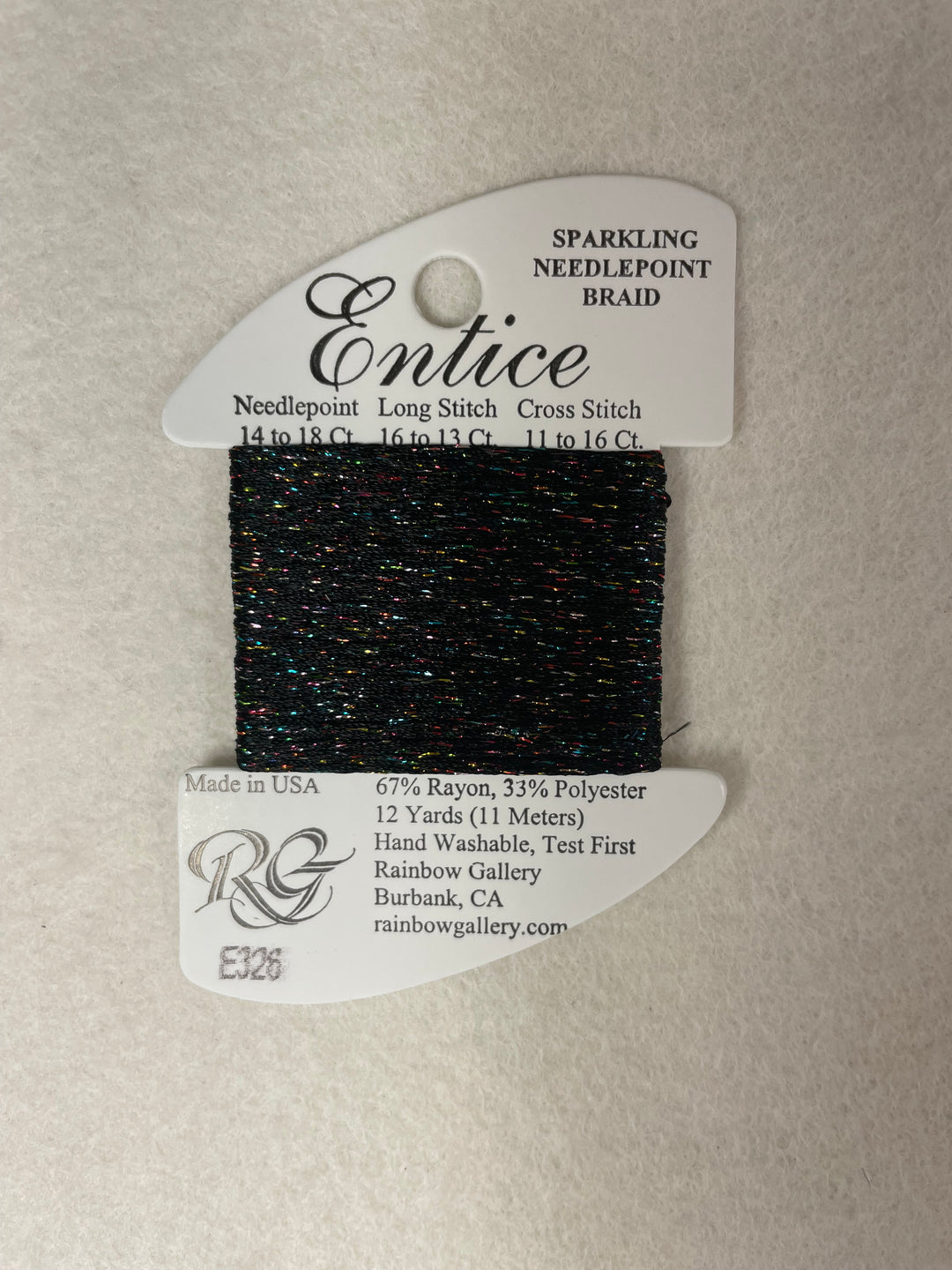 Entice E326 Black Sparkle